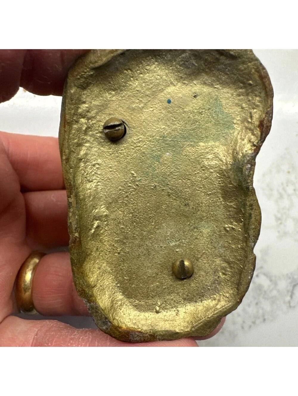 vintage cast brass cottage house